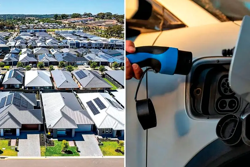 POWERED UP: With rooftop solar already installed, charging the family’s car at home has delivered even greater savings.