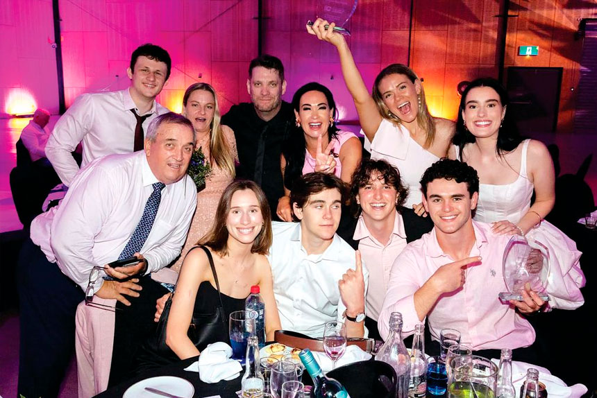 GOOD TIMES: Winning an award is always a highlight for a local business.
