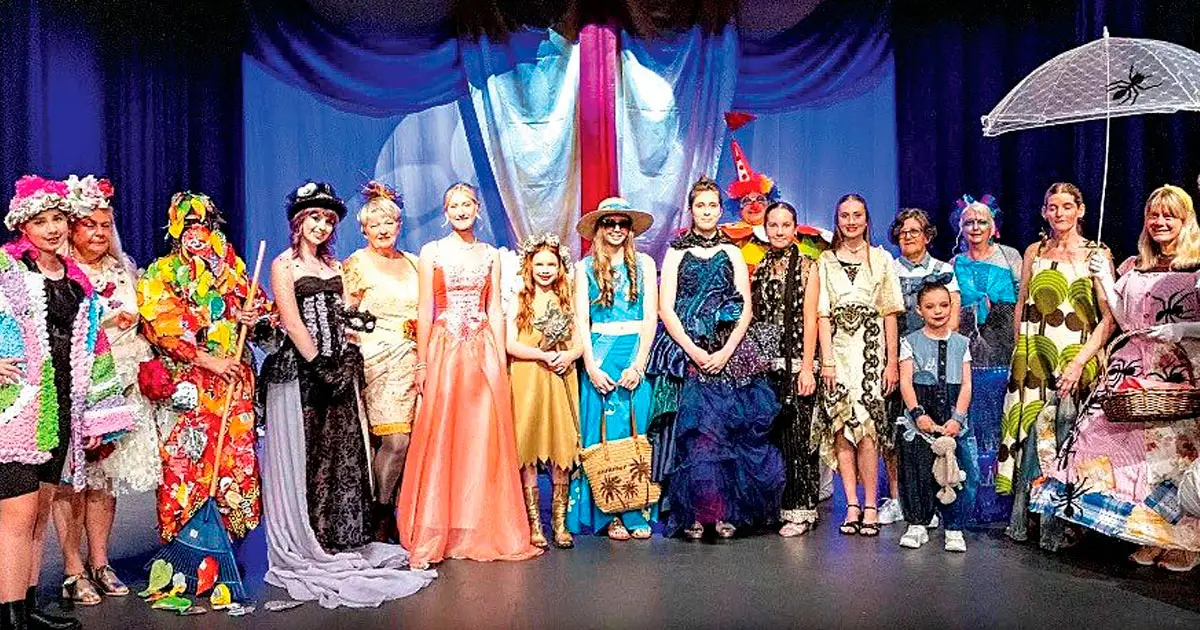 ART ON DISPLAY: The Festival Finale on Saturday featured fashion on the catwalk, including wearable art/revamped and a touch of class.