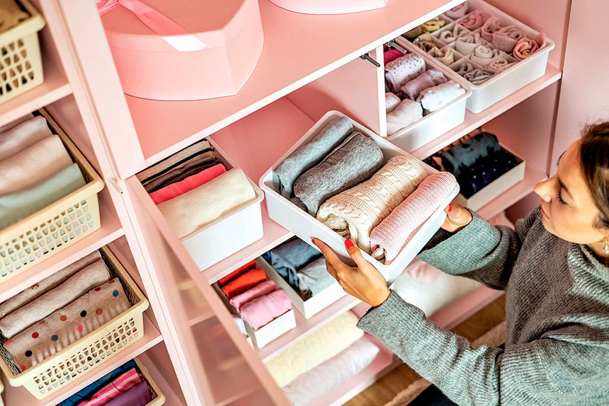 REMOVE CLUTTER: Anything that has not been worn for a year or two might be ready for a new home.