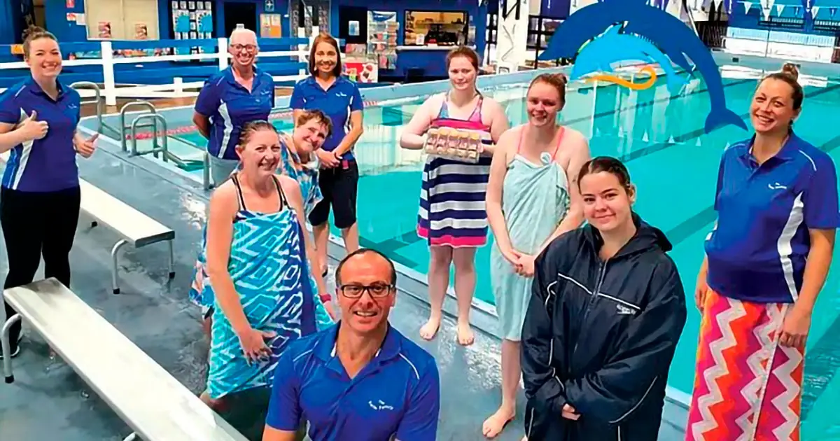 SKILL FOR LIFE: The Swim Factory team aims to equip children with the fundamental skills they may one day need to save themselves.