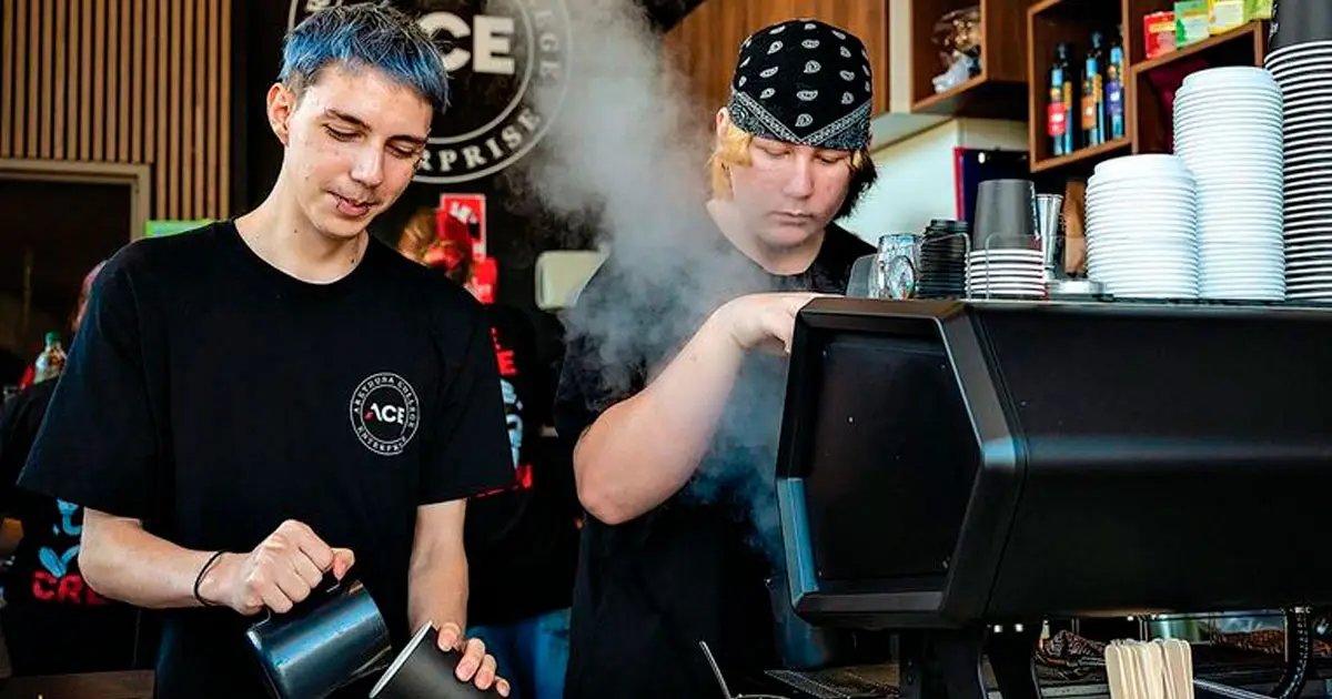 The Bean There crew are learning more than just how to make great coffee.