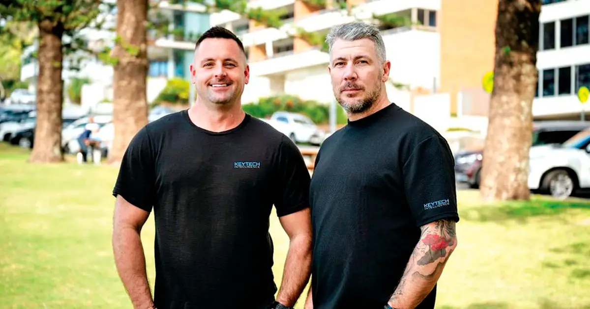 BACKING THEMSELVES: Keytech is the story of two veterans from Ipswich who financed their idea with their own money.