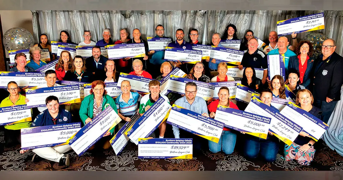 HELPING HAND: Brothers Leagues Club has handed out a total of almost $120,000 in community support.