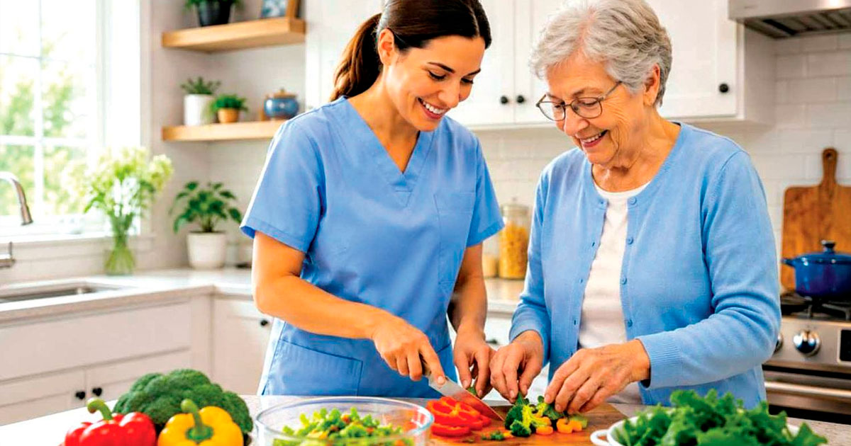 One in four carers of older adults helps manage nutrition.