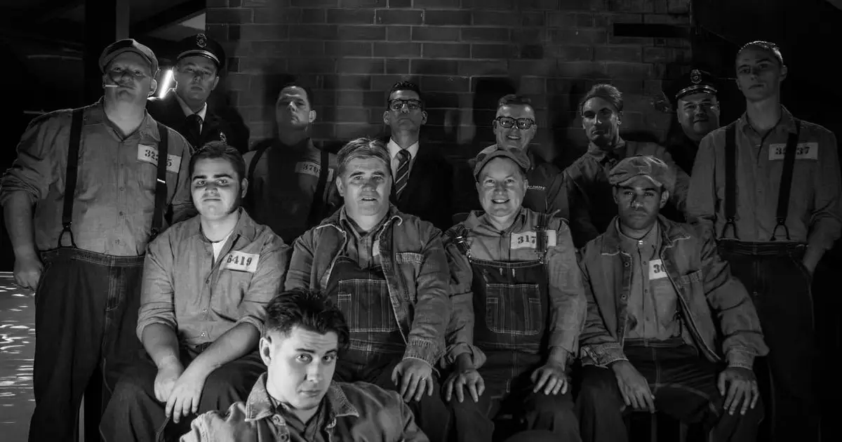 POPULAR SHOW: The cast of this year’s successful production of Shawshank Redemption.