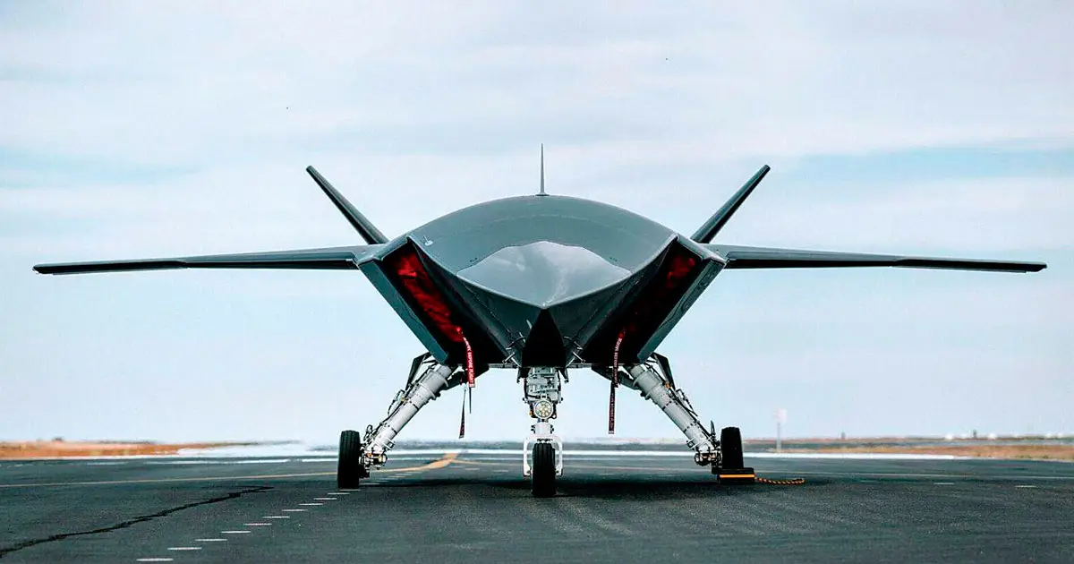 WINGED WONDER: Unlike a conventional fighter, the MQ-28A has no pilot in its cockpit.