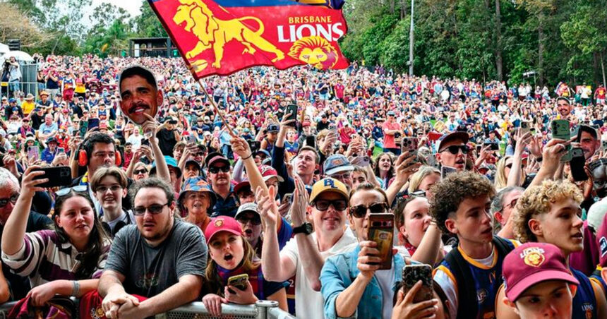 Thousands salute Brisbane Lions three-peat champions