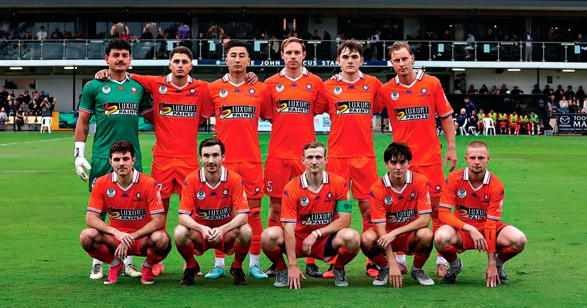 The Lions FC players were given a lesson in finishing.