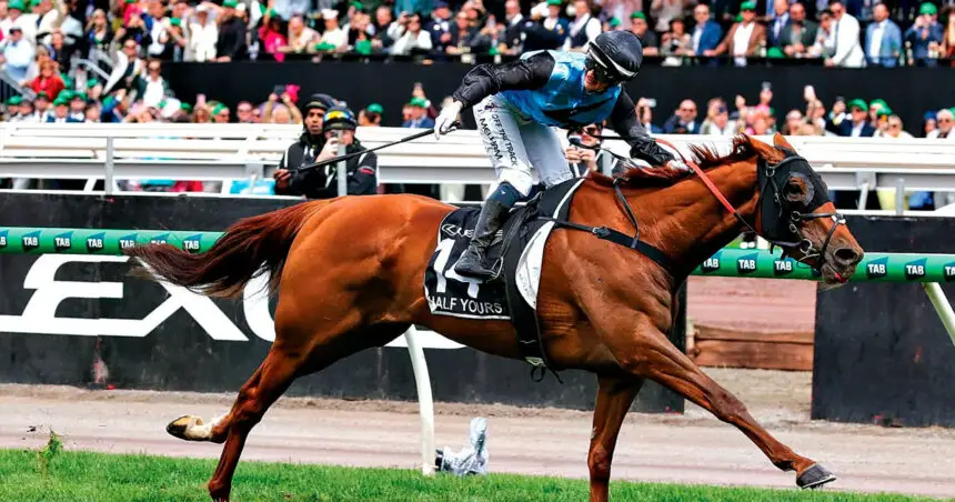 WOMAN’S TOUCH: Jamie Melham wins last year on Half Yours.